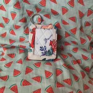 Vera Bradley ocean/coral lanyard pouch